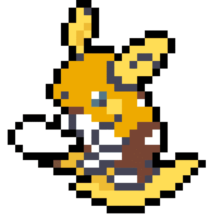 Raichu alola – Pokemon Pärlplatta Mönster