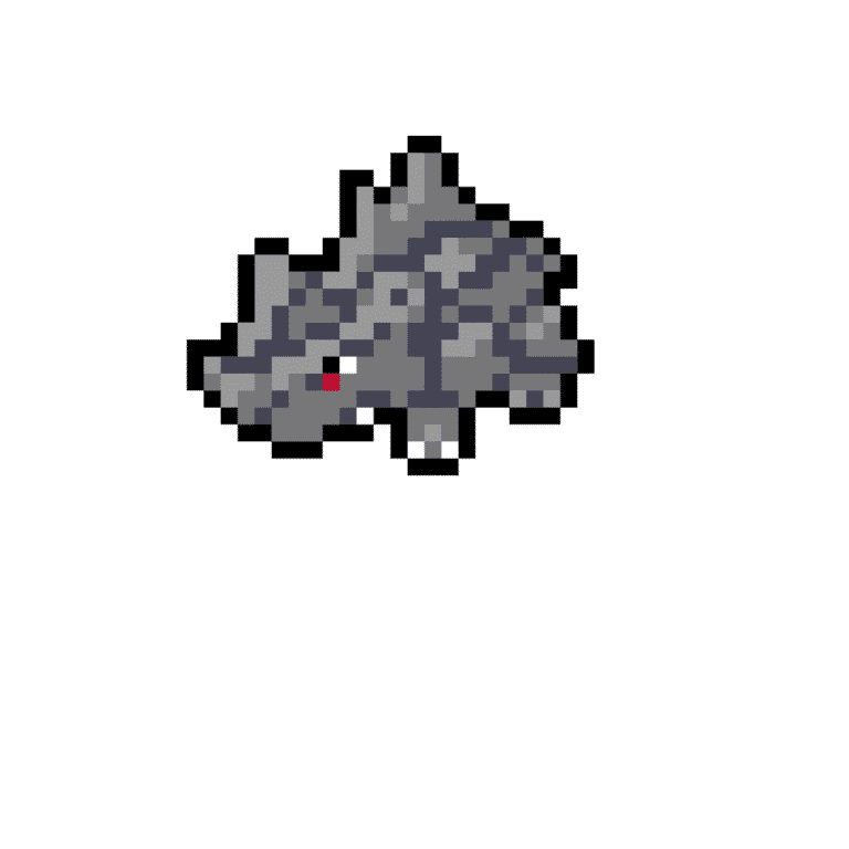 Rhyhorn – Pokemon Pärlplatta Mönster