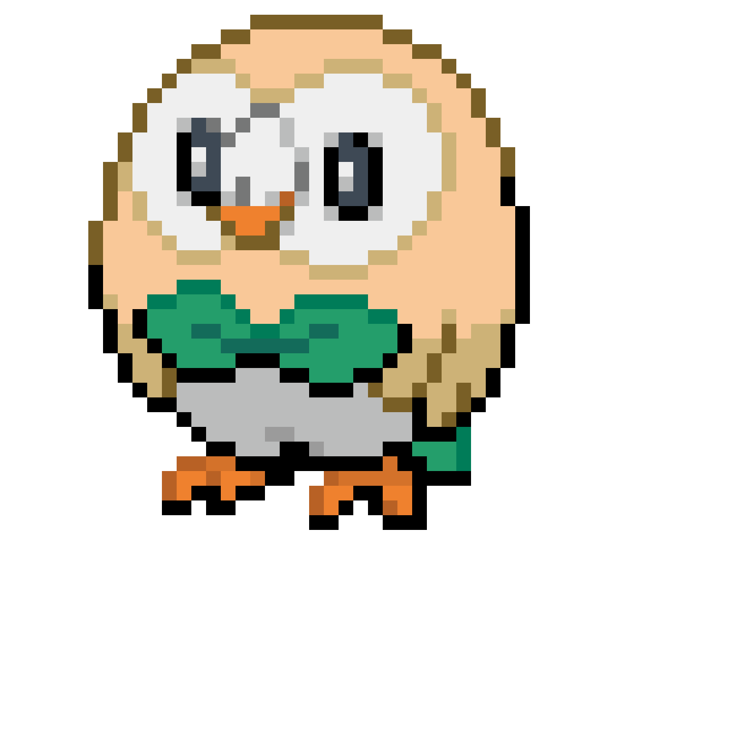 Pärlplatta mönster för rowlet