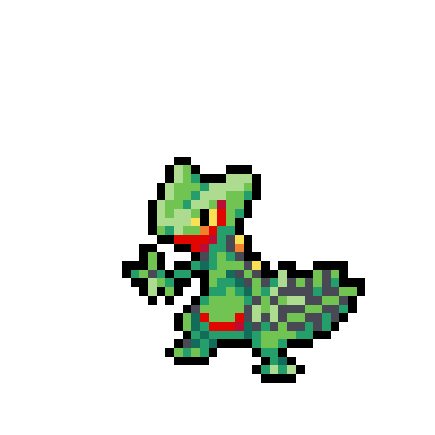 Pärlplatta mönster för Sceptile