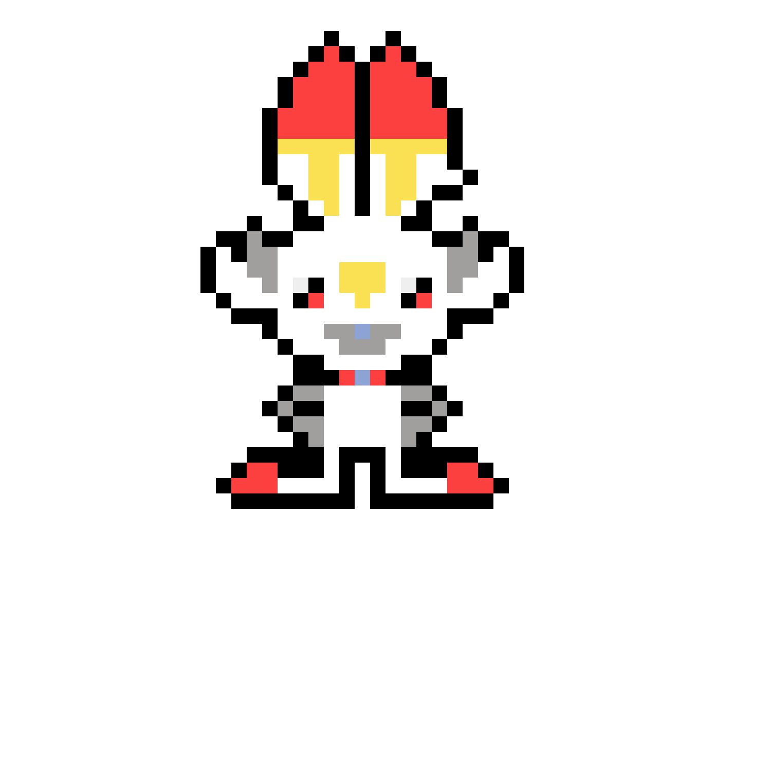 Pärlplatta mönster för Scorbunny