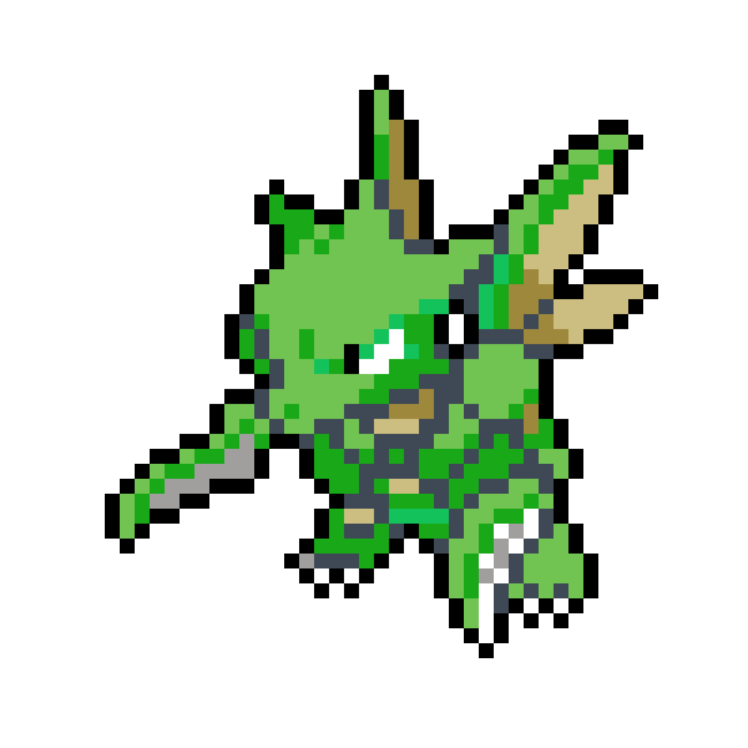 Pärlplatta mönster för Scyther