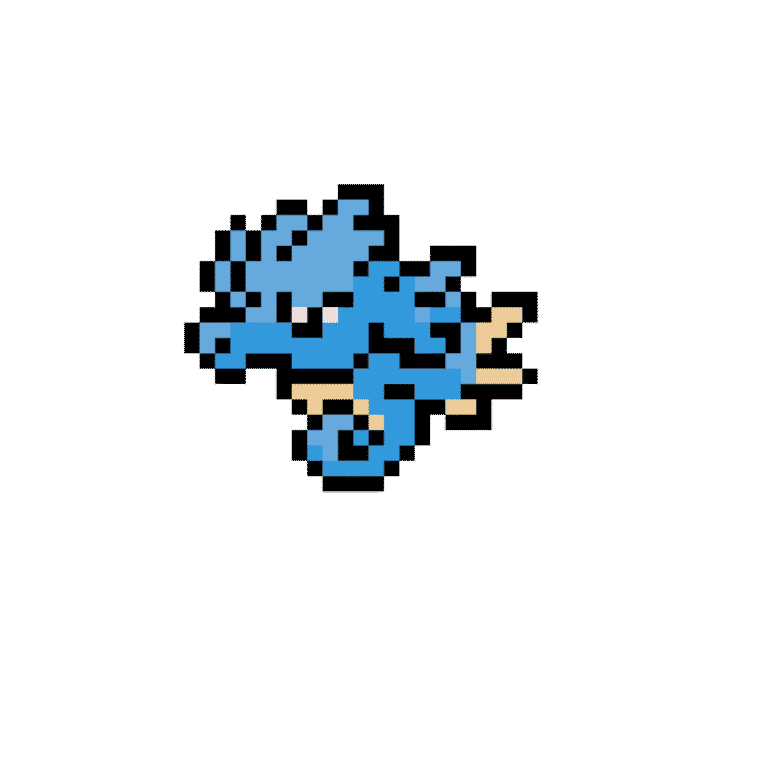 Seadra – Pokemon Pärlplatta Mönster