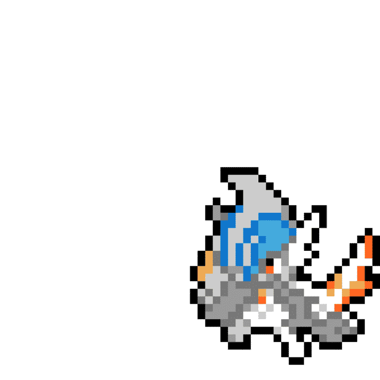 Shiny Mega-Gallade – Pokemon Pärlplatta Mönster