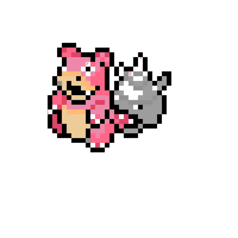Slowbro – Pokemon Pärlplatta Mönster
