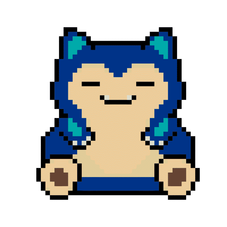 Snorlax – Pokemon Pärlplatta Mönster