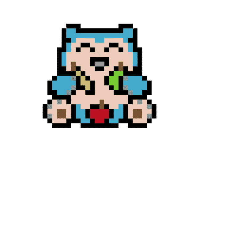 Snorlax – Pokemon Pärlplatta Mönster