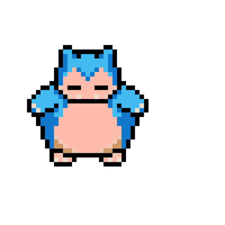 Snorlax – Pokemon Pärlplatta Mönster