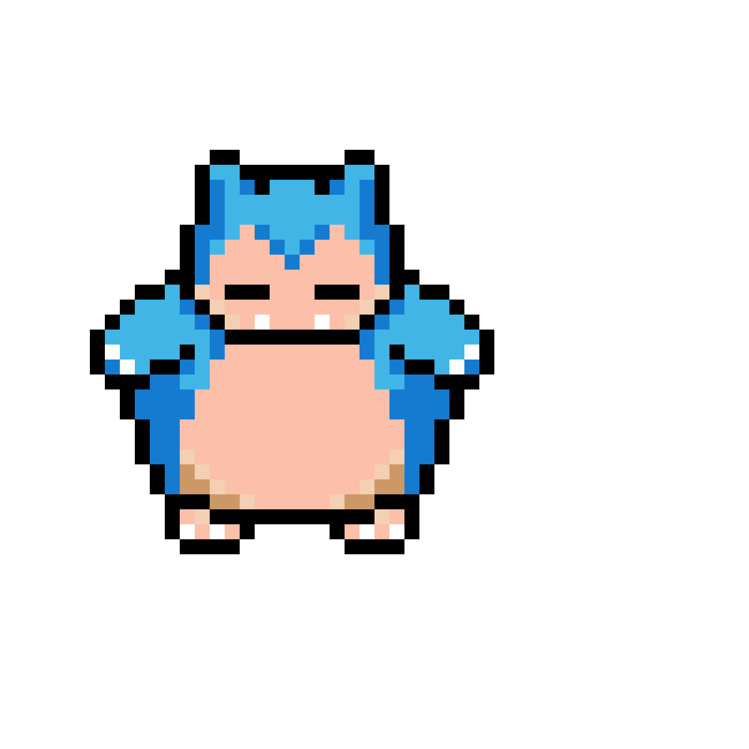 Pärlplatta mönster för Snorlax