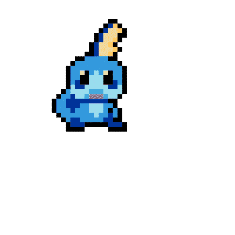 Sobble – Pokemon Pärlplatta Mönster