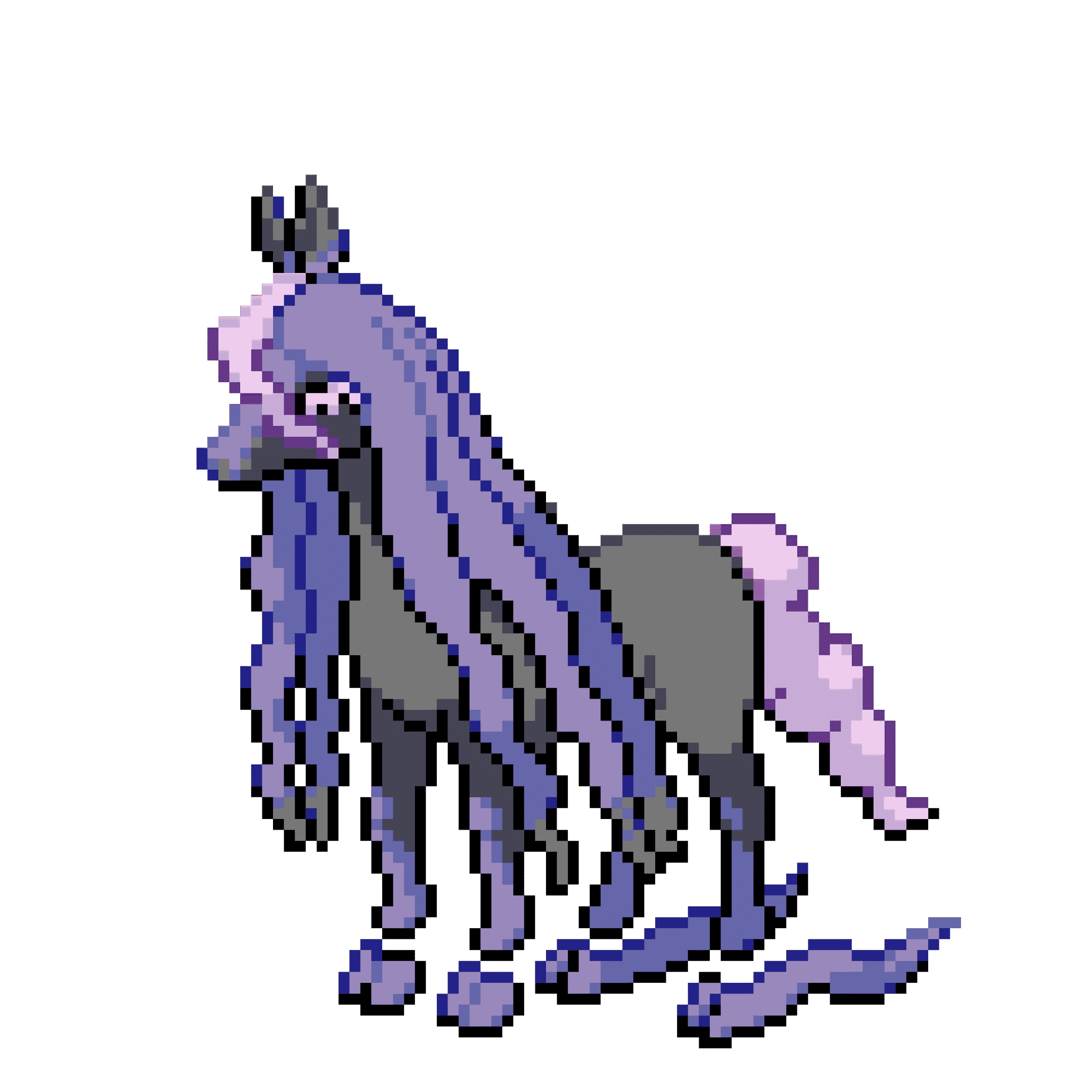 Pärlplatta mönster för Spectrier - Pokémon