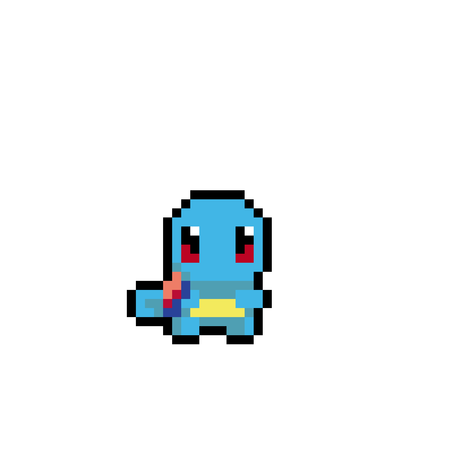Pärlplatta mönster för Squirtle