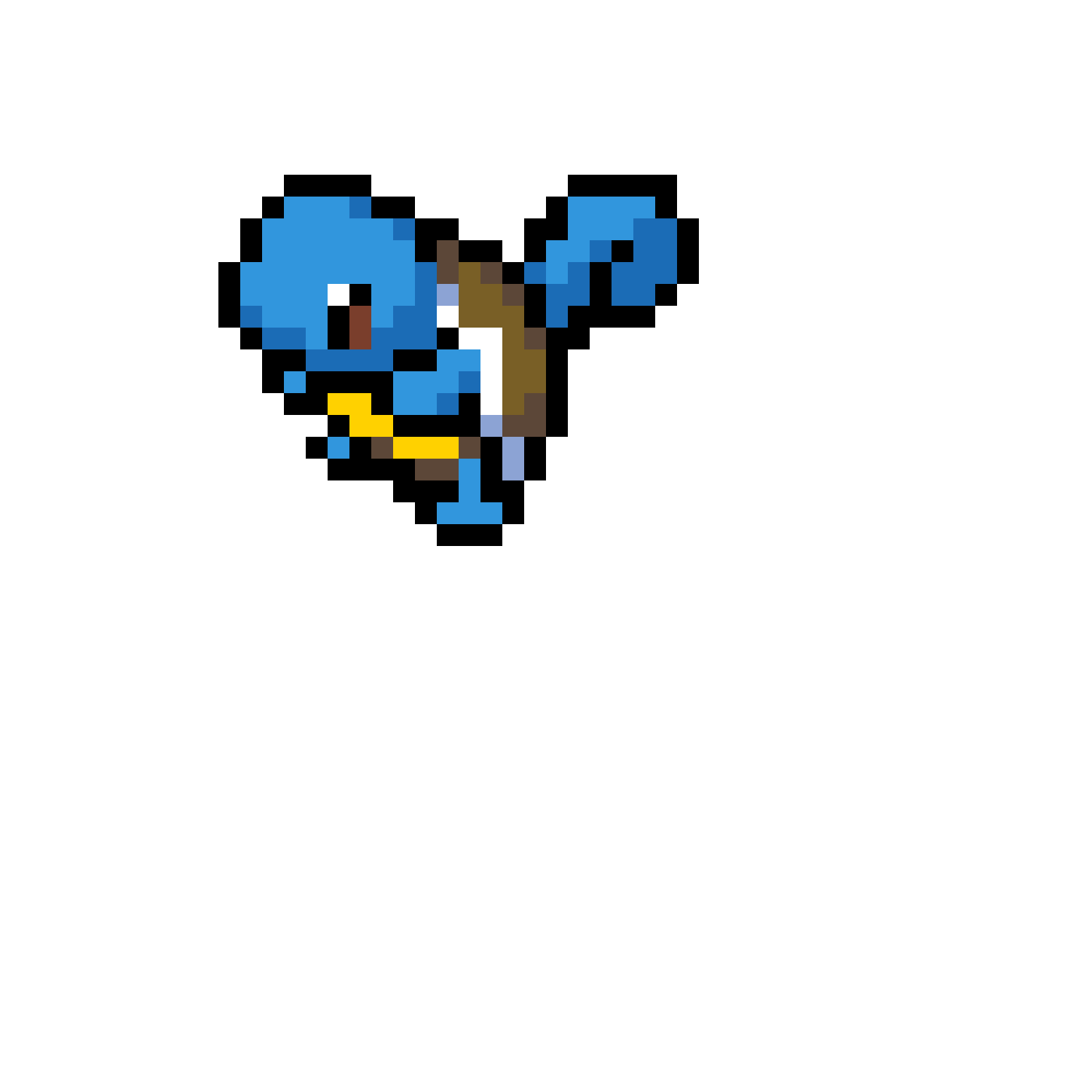 Pärlplatta mönster för Squirtle