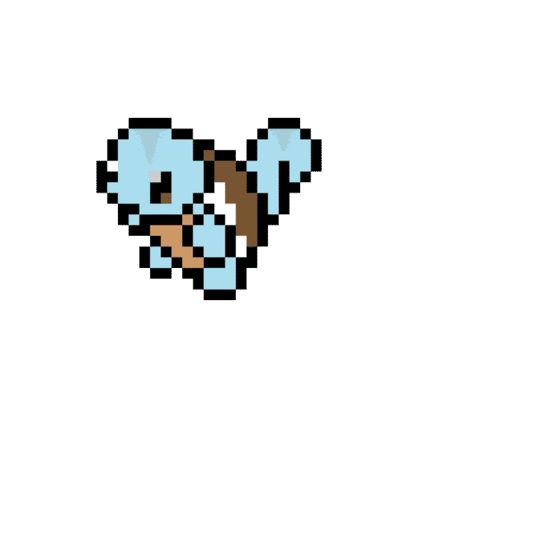 squirtle – Pokemon Pärlplatta Mönster