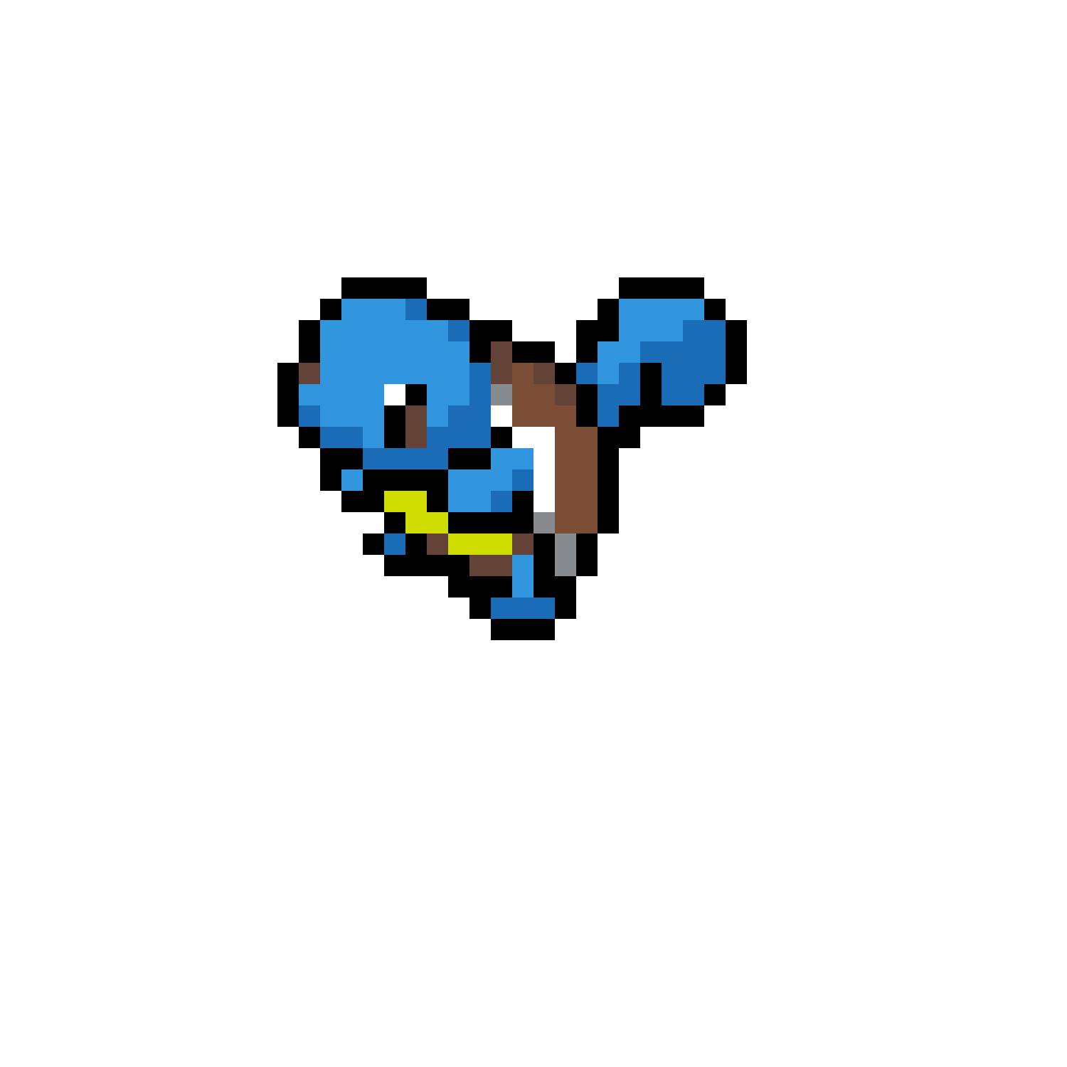 Pärlplatta mönster för Squirtle