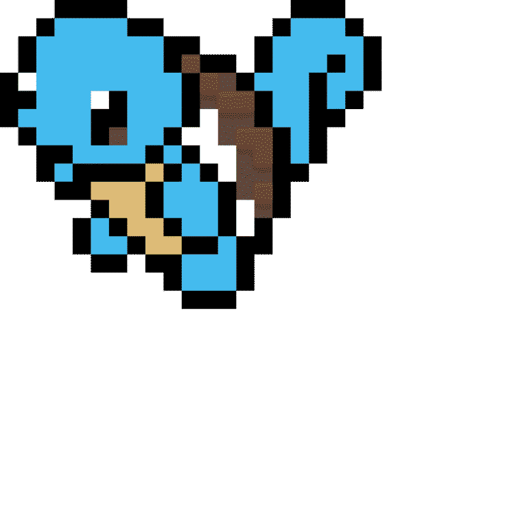 Squirtle 5mm – Pokemon Pärlplatta Mönster
