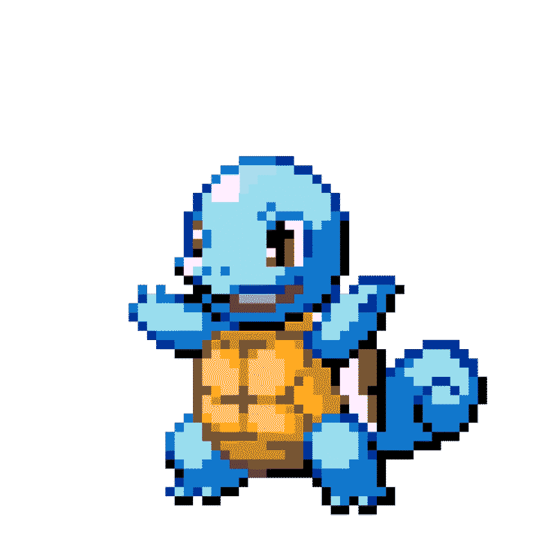 Squirtle – Pokemon Pärlplatta Mönster