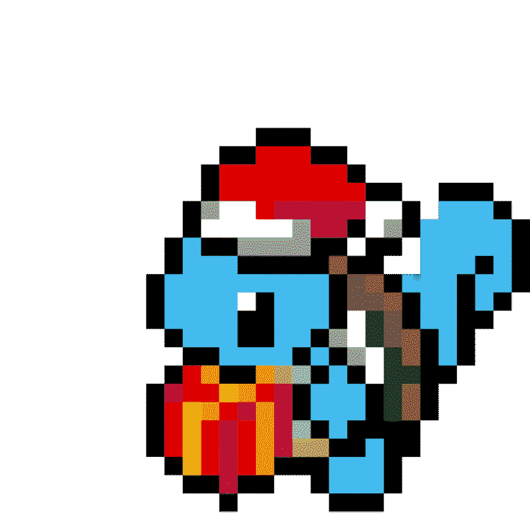 Squirtles jul – Pokemon Pärlplatta Mönster