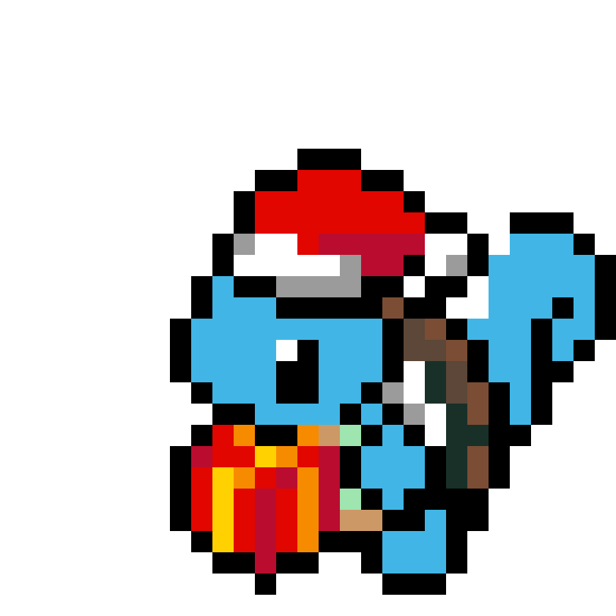 Pärlplatta mönster för Squirtle navidad