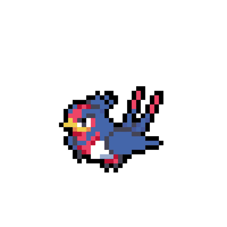 Swellow – Pokemon Pärlplatta Mönster