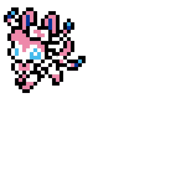 SYLVEON – Pokemon Pärlplatta Mönster