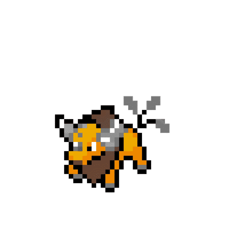 Tauros – Pokemon Pärlplatta Mönster