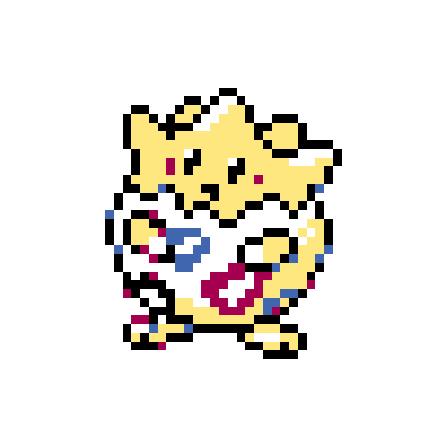 Pärlplatta mönster för Togepi Johto