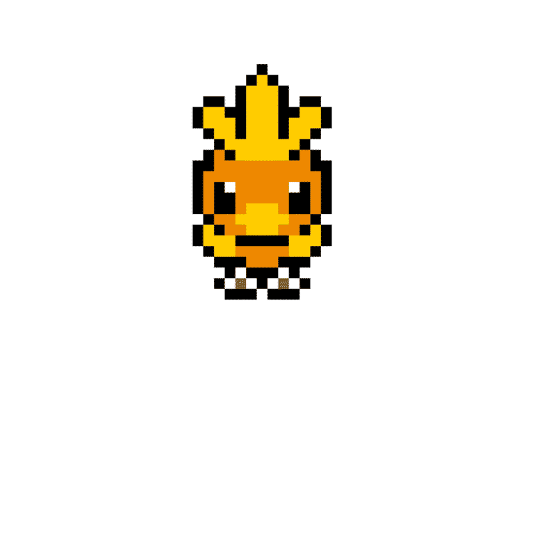 Torchic – Pokemon Pärlplatta Mönster