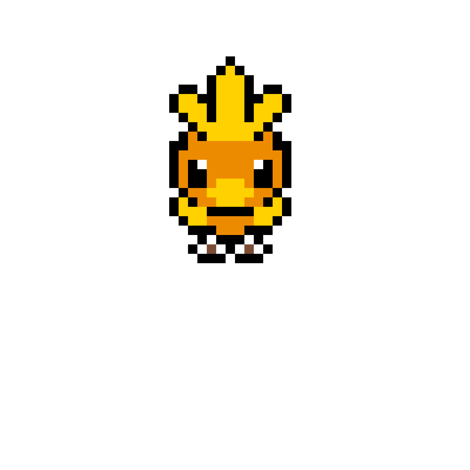 Pärlplatta mönster för Torchic