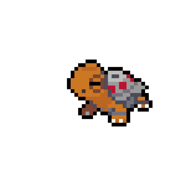 Torkoal – Pokemon Pärlplatta Mönster