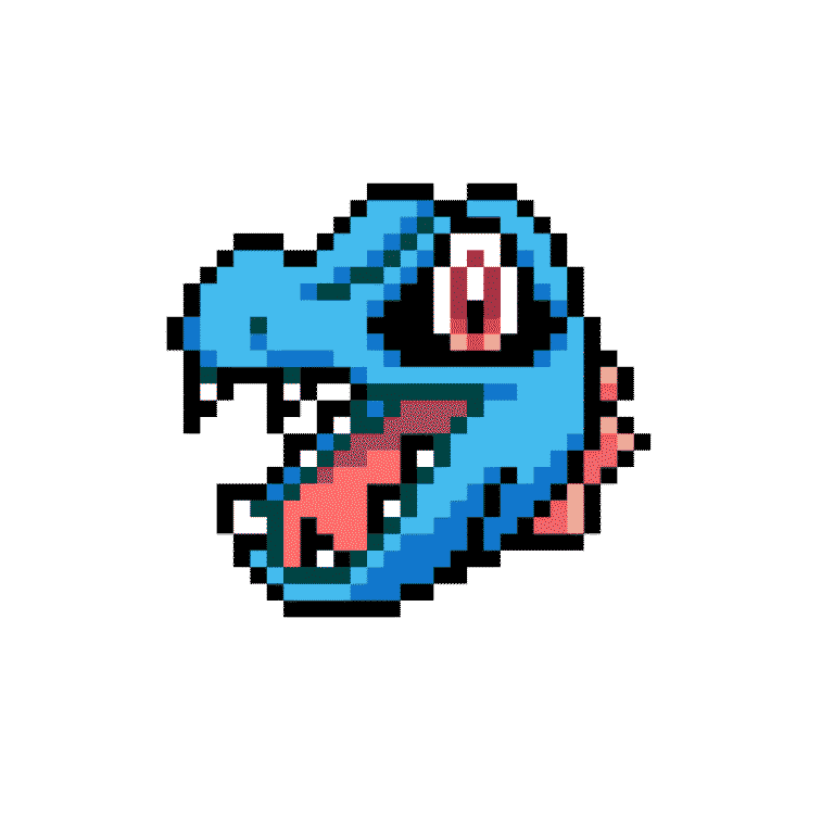 Totodile – Pokemon Pärlplatta Mönster