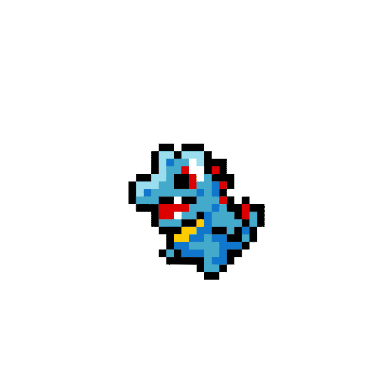 Totodile – Pokemon Pärlplatta Mönster