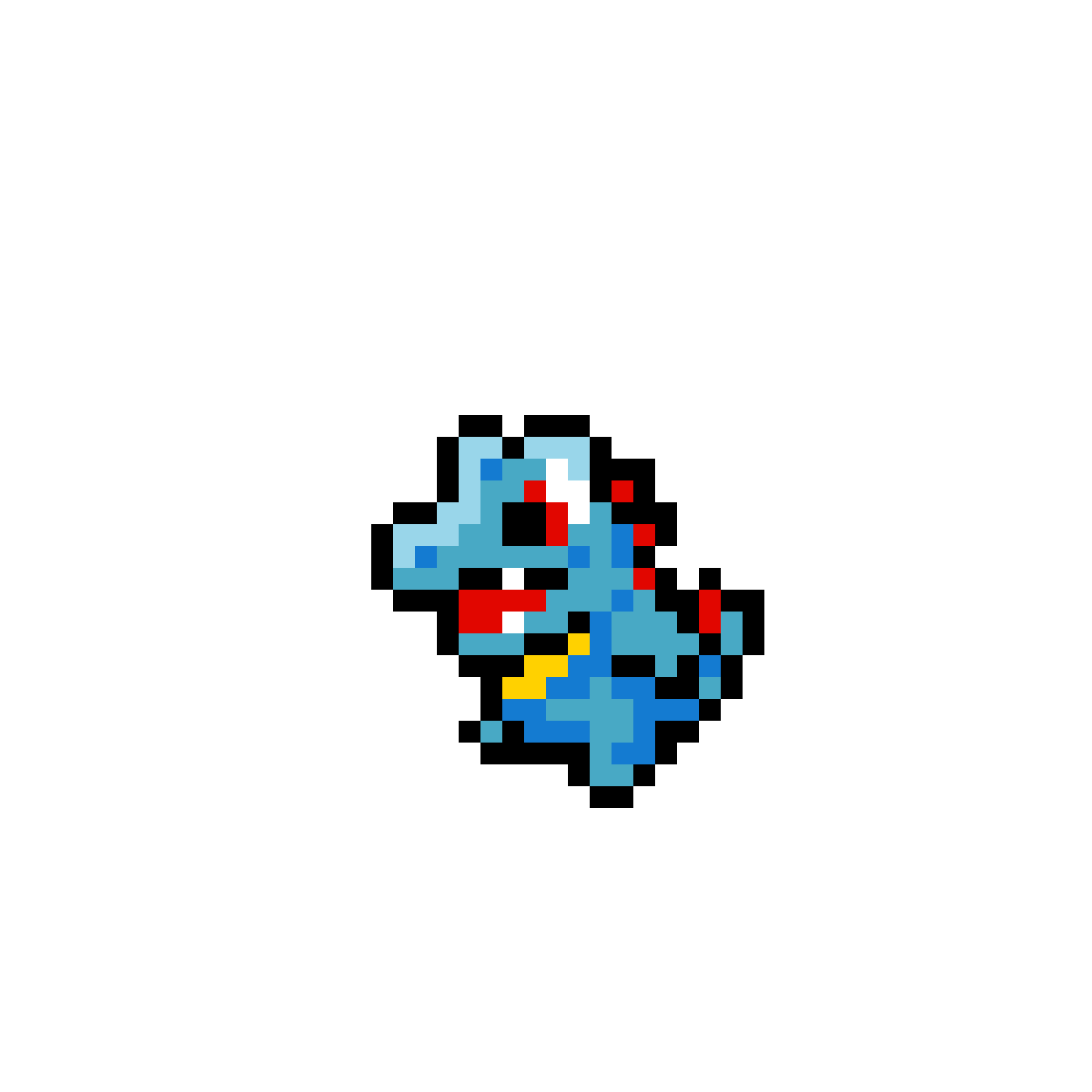 Pärlplatta mönster för Totodile