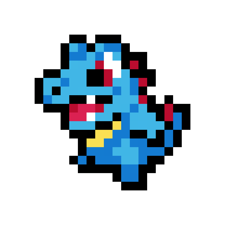 Pärlplatta mönster för Totodile