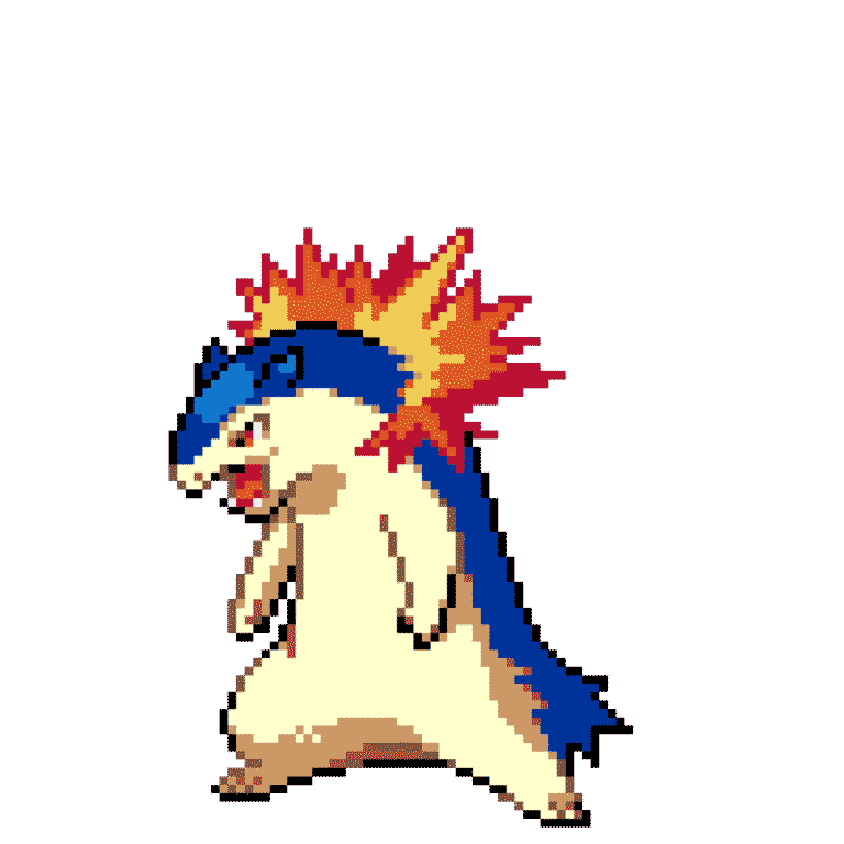 Typhlosion – Pokemon Pärlplatta Mönster