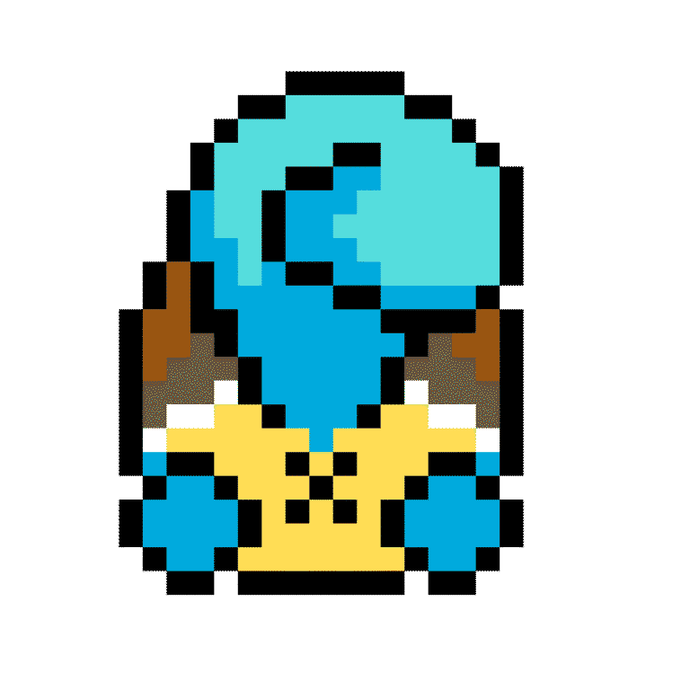 UNDERLÄGG POKEMON 2 (SQUIRTLE) – Pokemon Pärlplatta Mönster