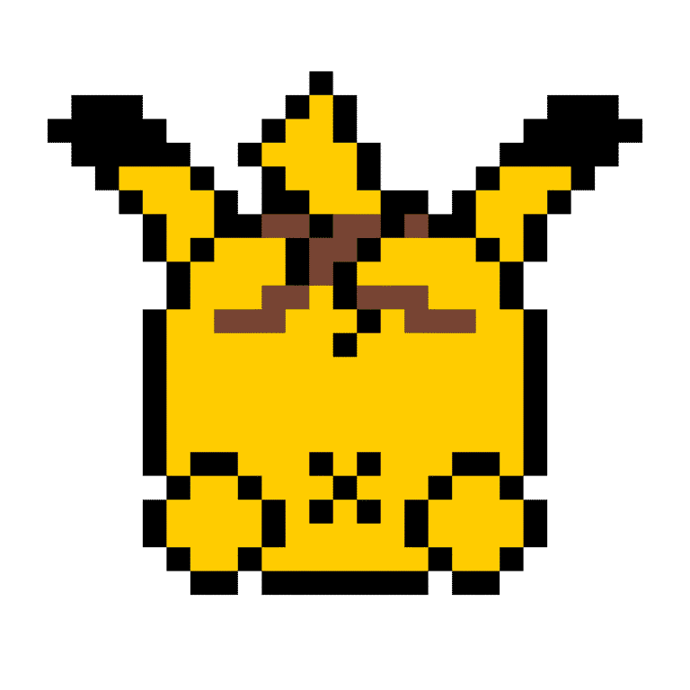 UNDERLÄGG POKEMON 4 (PIKACHU) – Pokemon Pärlplatta Mönster