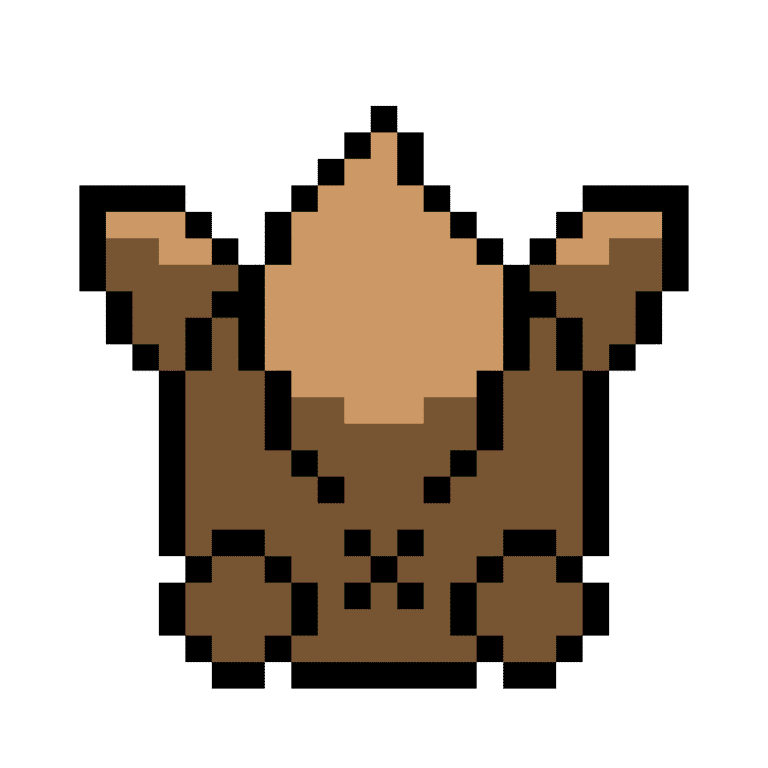 UNDERLÄGG POKEMON 5 (EEVEE) – Pokemon Pärlplatta Mönster