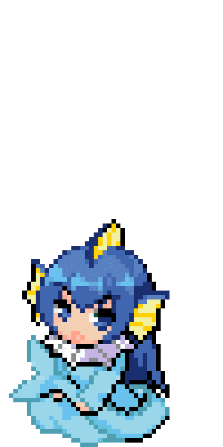 VAPOREON MOEMON – Pokemon Pärlplatta Mönster