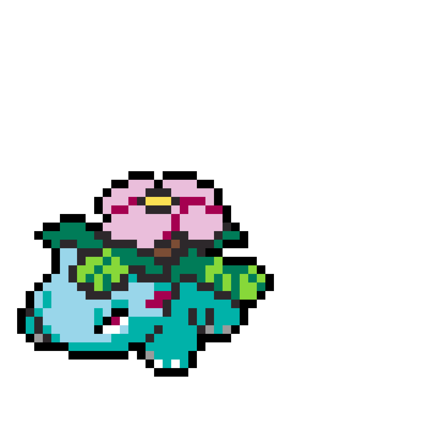 Pärlplatta mönster för venusaur