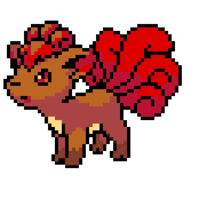 Vulpix – Pokemon Pärlplatta Mönster