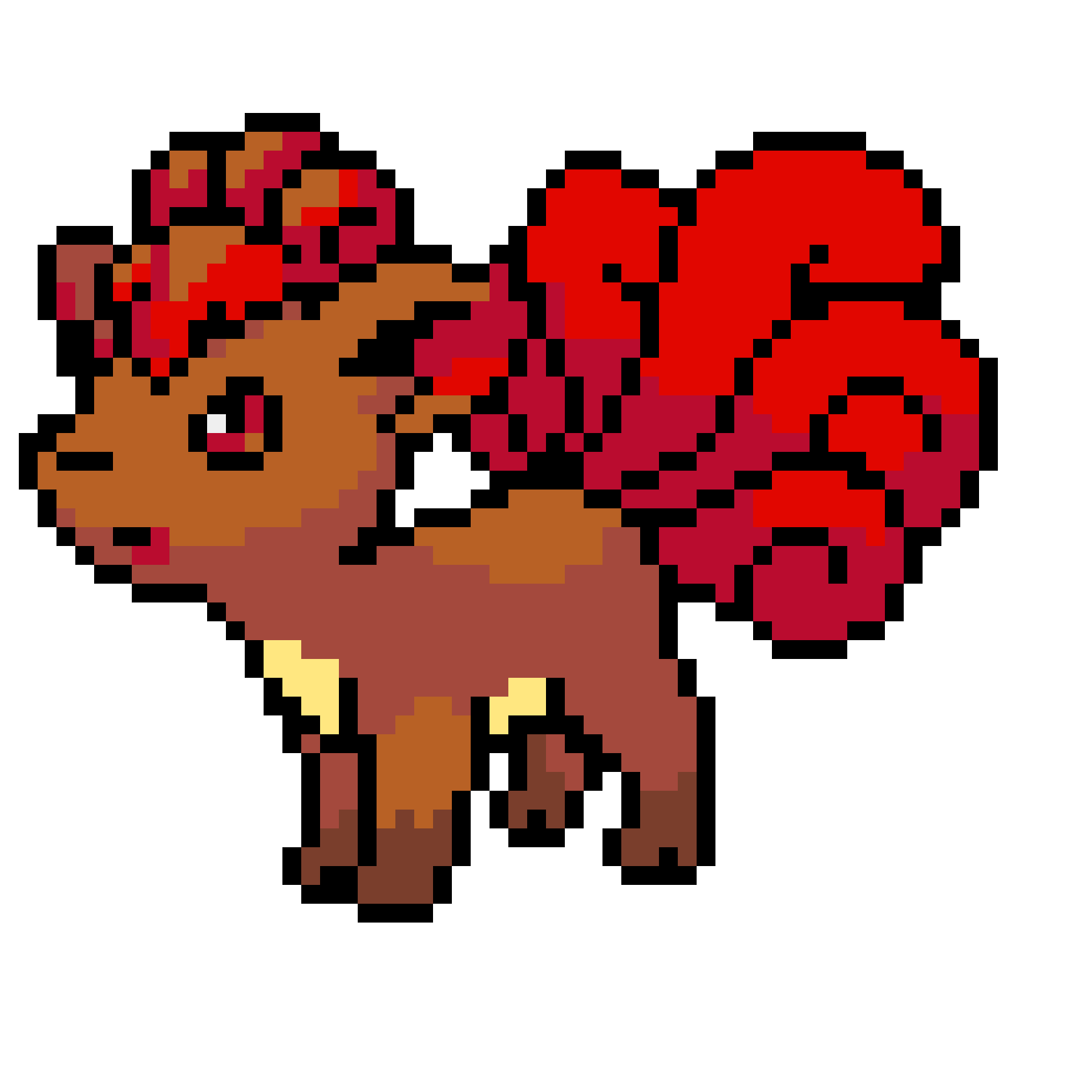 Pärlplatta mönster för Vulpix
