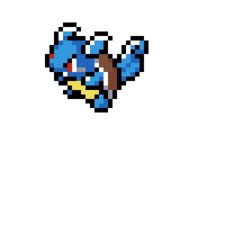 Wartortle – Pokemon Pärlplatta Mönster