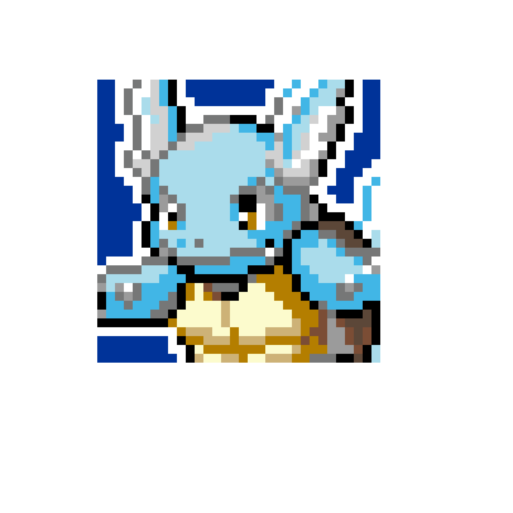 Pärlplatta mönster för Wartortle