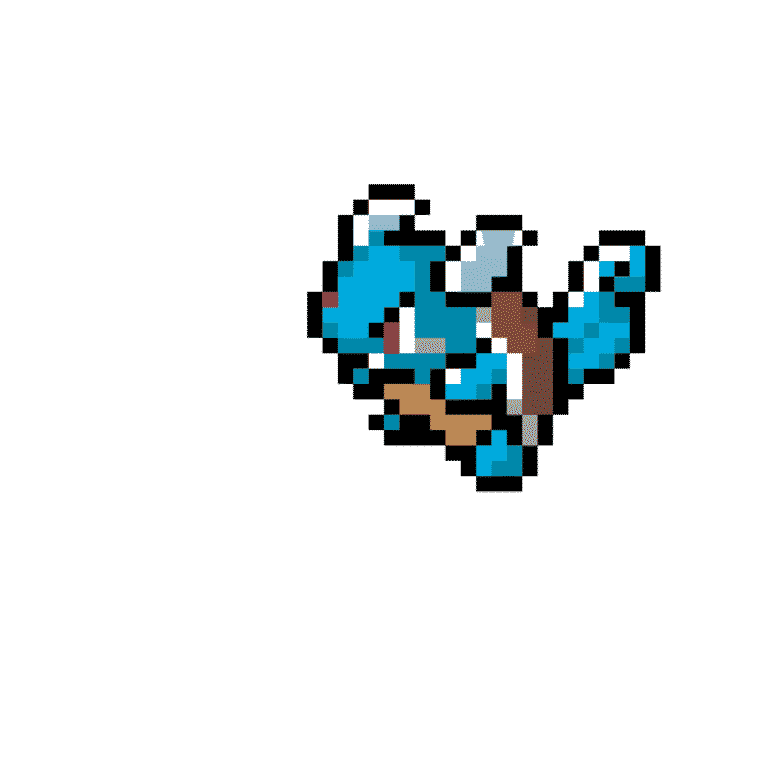 Wartortle – Pokemon Pärlplatta Mönster