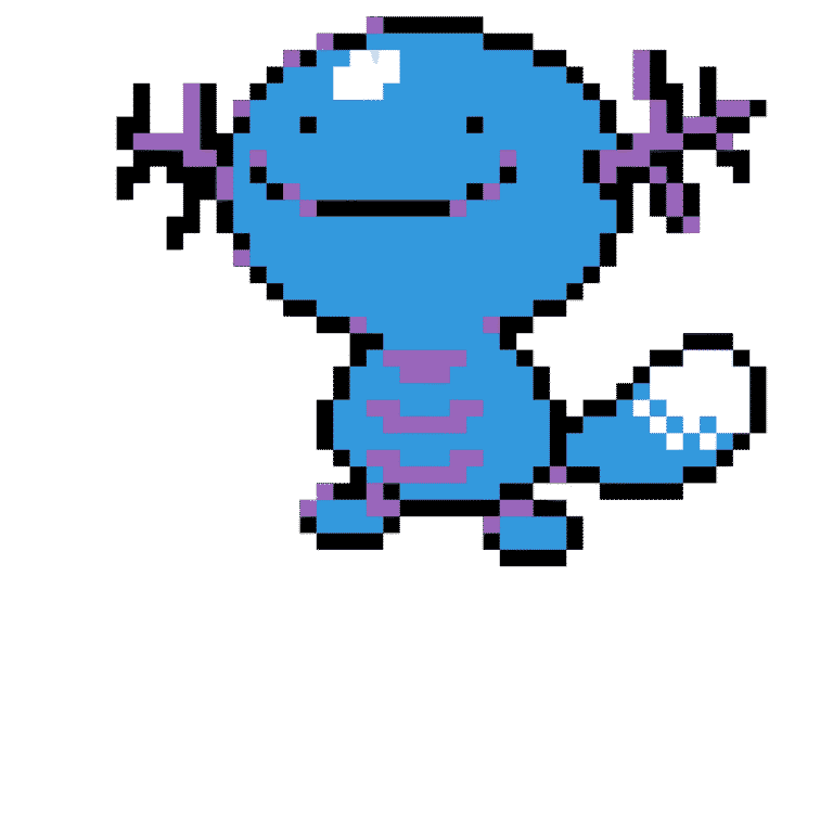 wooper – Pokemon Pärlplatta Mönster
