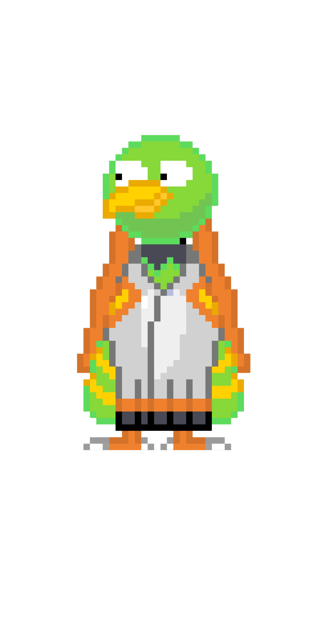 Pärlplatta mönster för xatu, the pokemon locos. DAVUUWART