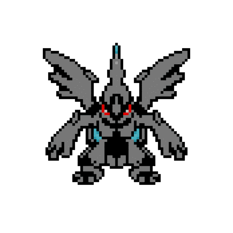 zekrom – Pokemon Pärlplatta Mönster