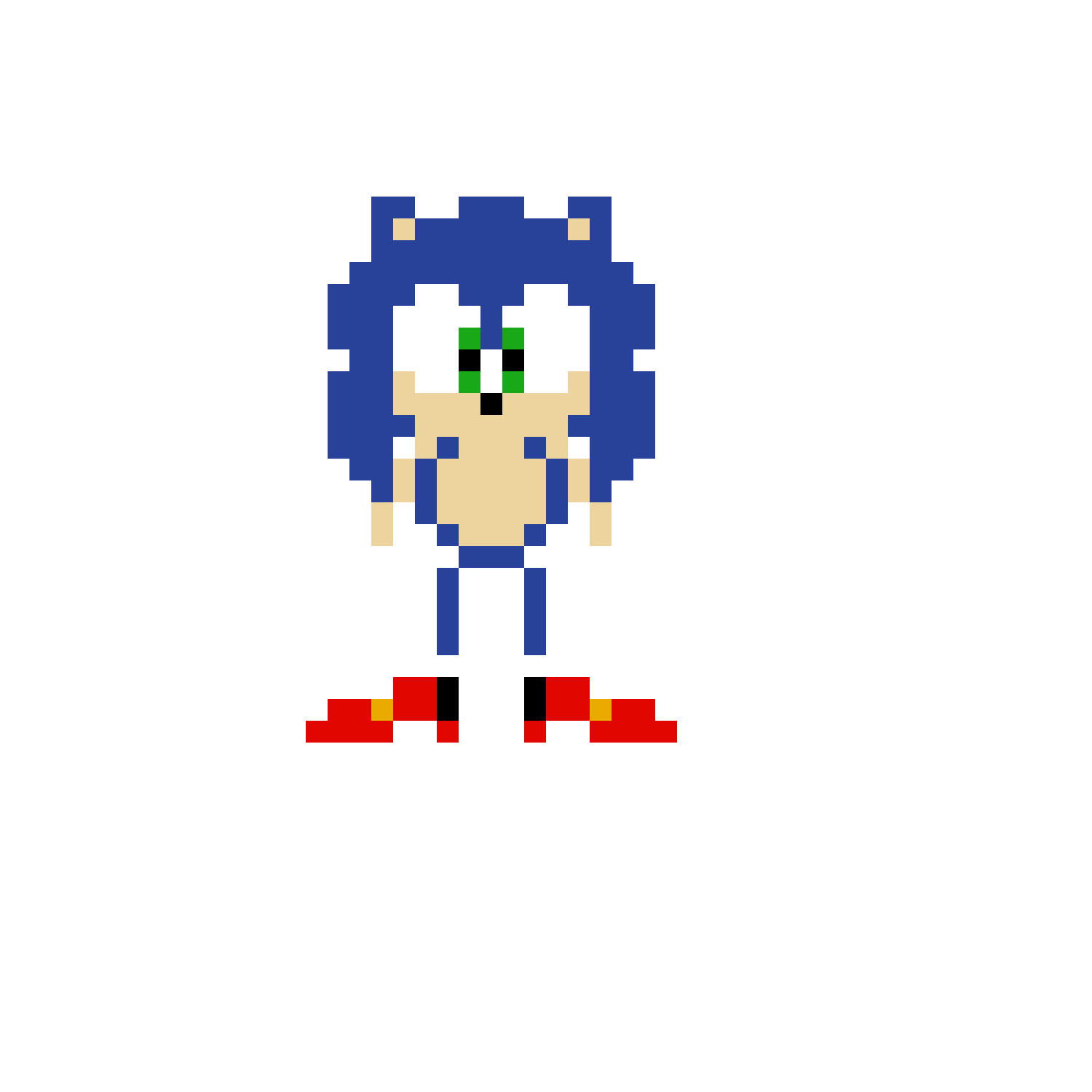 Pärlplatta mönster för Soap Shoes Sonic (Sonic Adventure 2)