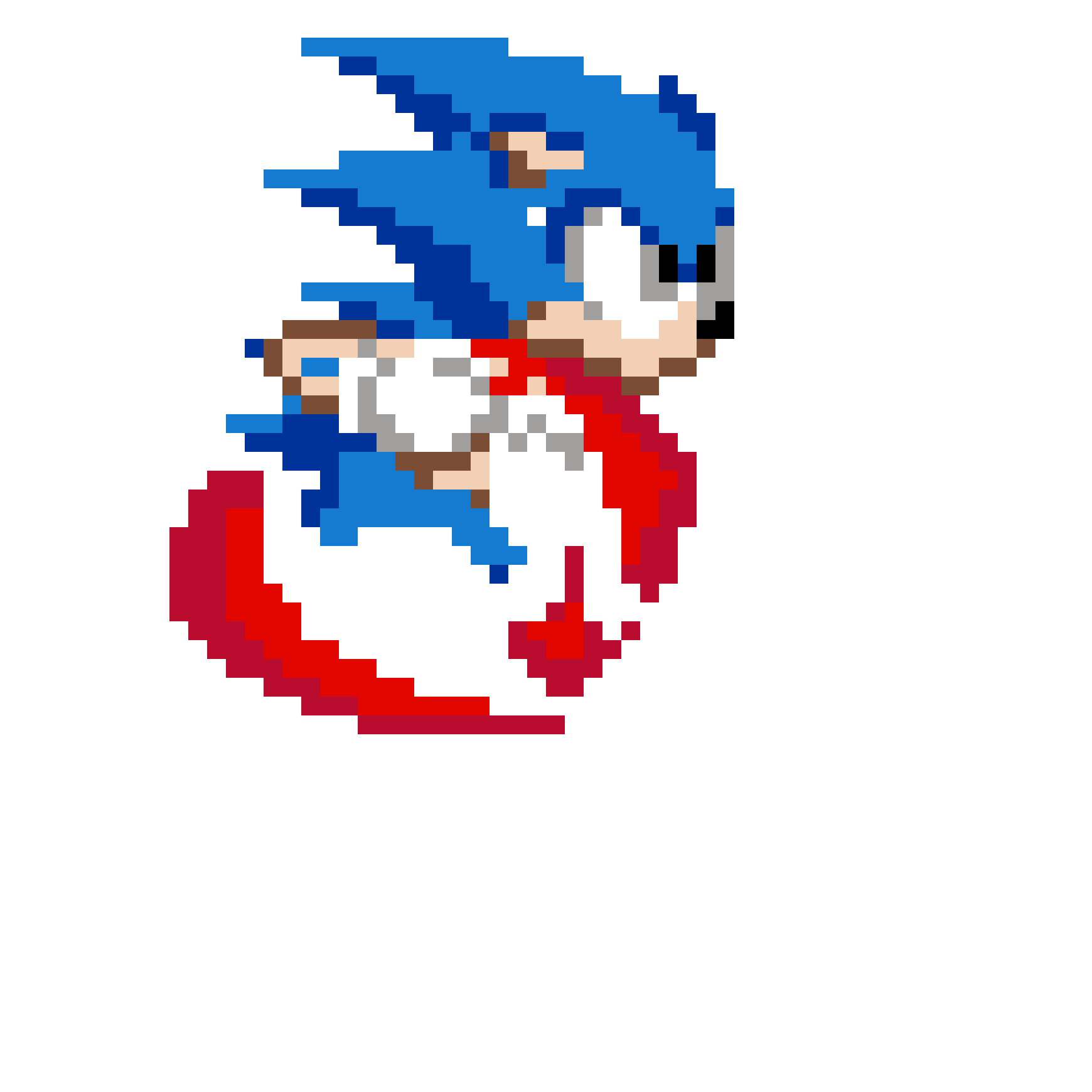 Pärlplatta mönster för sonic 3 :corriendo